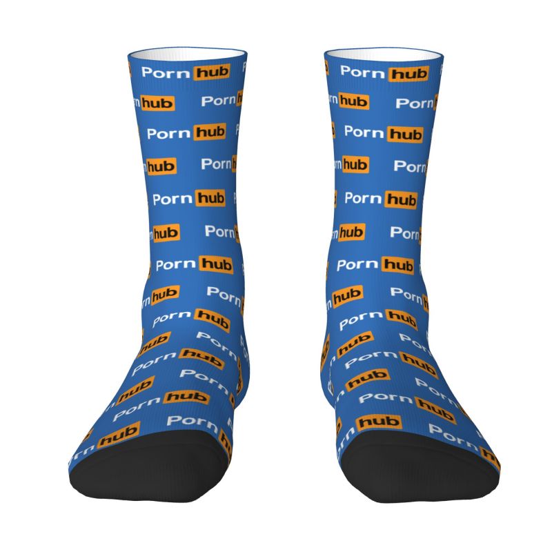 Kawaii Pornhub Logo Socks Women Men Warm 3D Printing Sports Basketball Socks