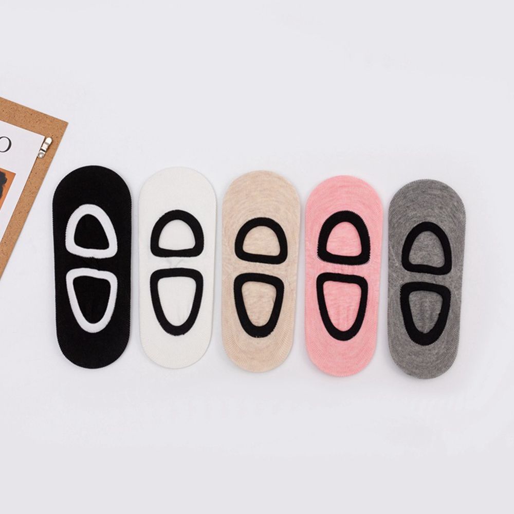 Comfortable Hollow Retro Solid Colors Fashion Design Women Socks Korean Style Hosiery Short Socks Cotton Boat Socks