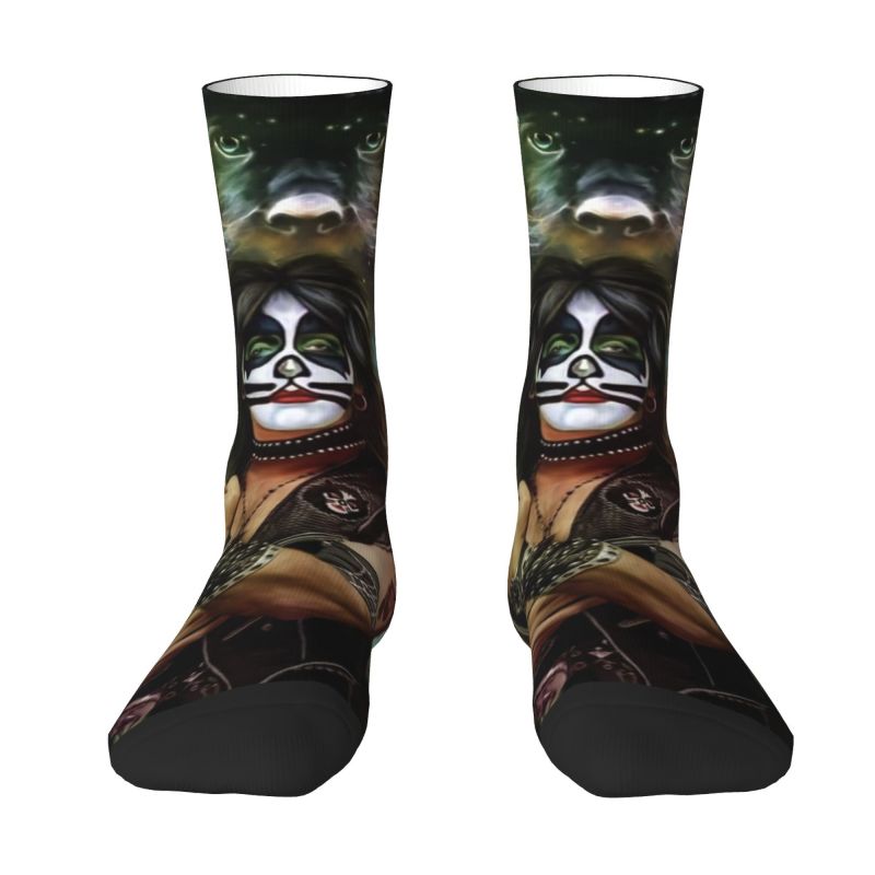 Kiss Rock Band Dress Socks Mens Womens Warm Fashion Crew Socks