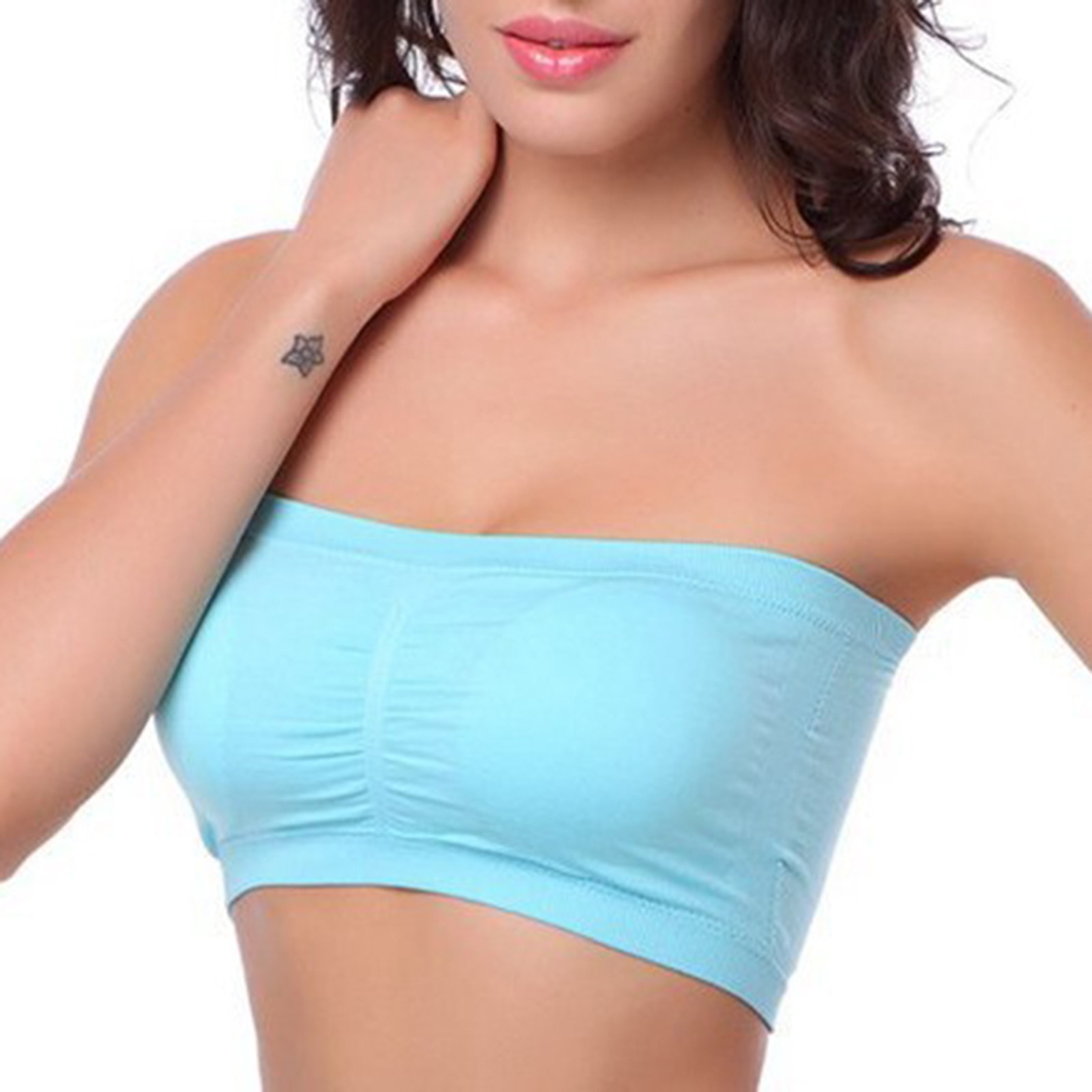 Women's Soft Seamless Underwire Seamless Solid Color Push Up Bra Lingerie for Female Women Girl Daily Wear