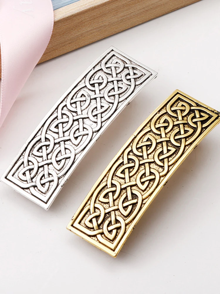 Nordic Culture Hairpin Retro Classic Style Celtic Spring Clip Norwegian Disc Hair Accessories