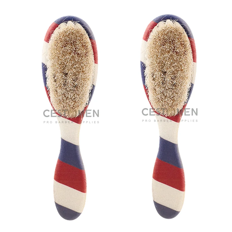 New Professional Barber Shaving Beard Brush Removal Neck Dusting Horse Hair Brushes Face Mustache