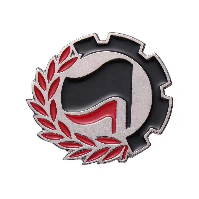 Antifa Action Flag Logo Enamel Pin Anti-Racism Flag For Decoration Alliance Against War And Peace