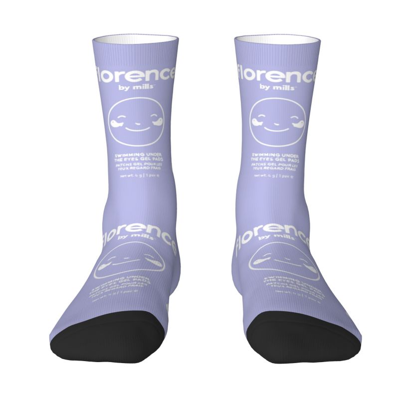 Fashion Printed Florence By Mills Socks for Men Women Stretchy Summer Autumn Winter Crew Socks