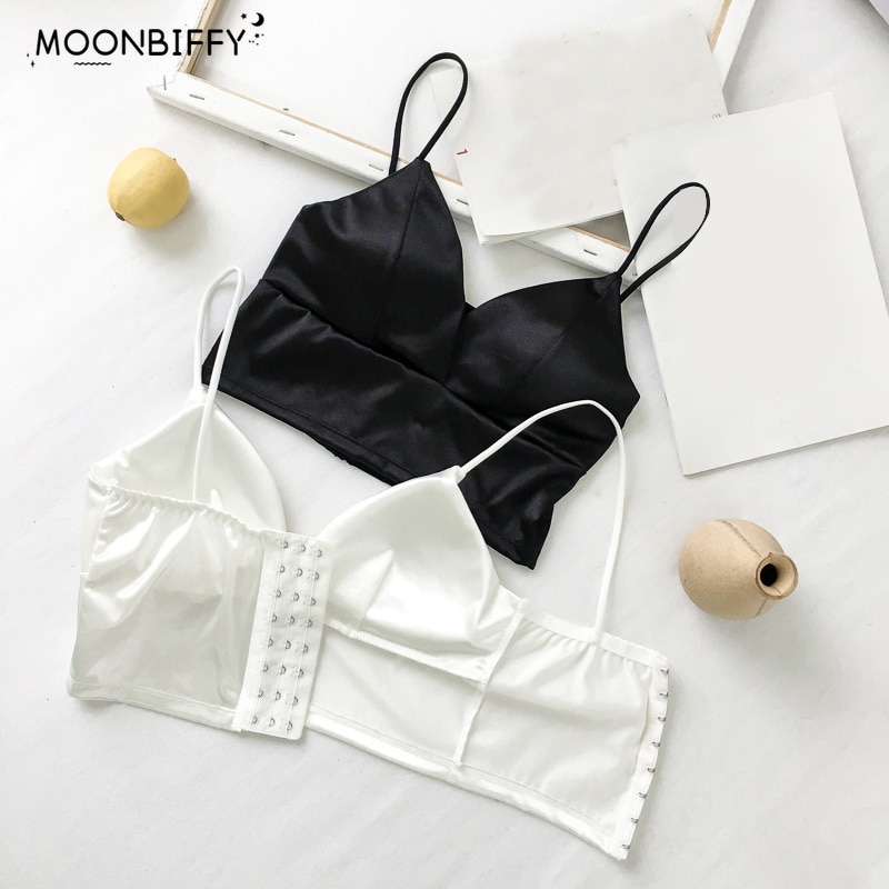 Fashion Women Lady Casual Tops Tube Chest Wrap Bandeau Underwear Black White Wrapped Chest Strap Chest Pad Underwear