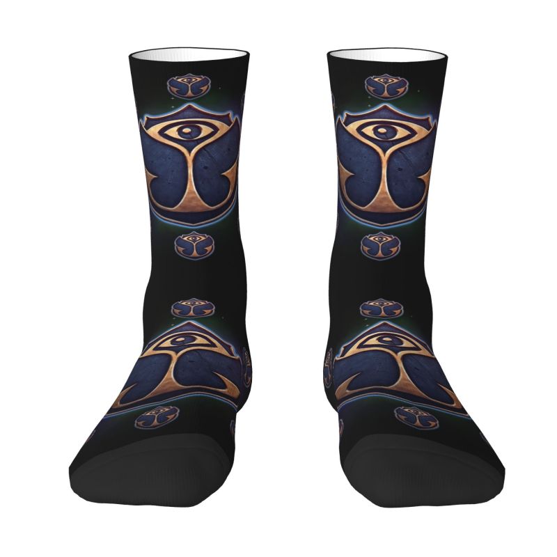 Tomorrowland Dress Socks Mens Womens Warm Fashion Novelty Belgian Electronic Dance Music Festival Crew Socks