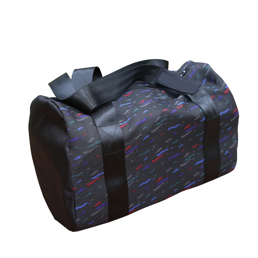 JDM Style Japan Le Mans Confetti Fabric Large Canvas Handbag Racing Duffle Outdoor Travel Sports