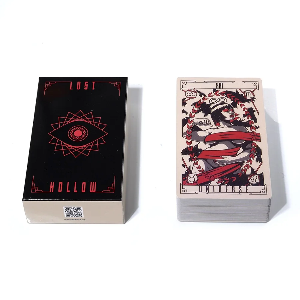 New Lost Hollow Tarot Deck with 80 Major and Minor 78 Card Pocket Size Deck Fortune Telling Game