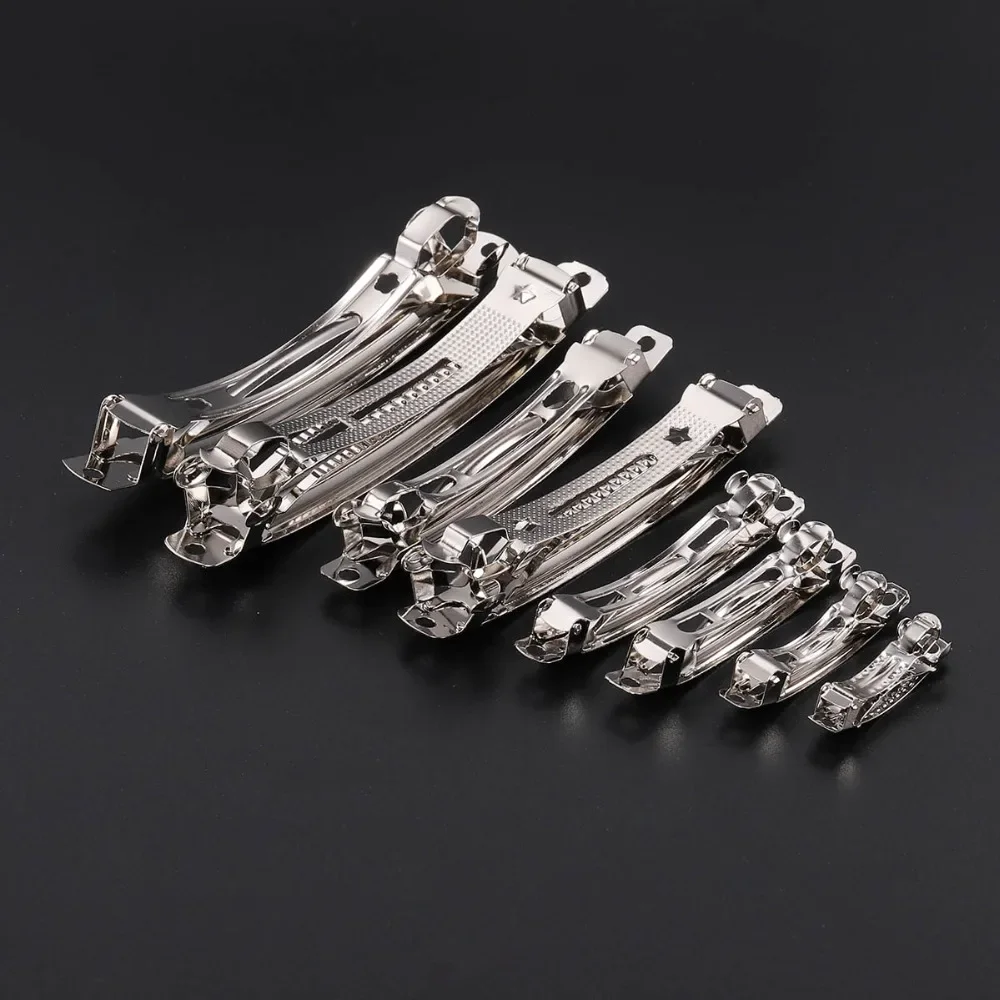 10pcs/lot Metal Spring Hair Clip Base Hair Clips Setting Blank supplies For Jewelry Making Findings