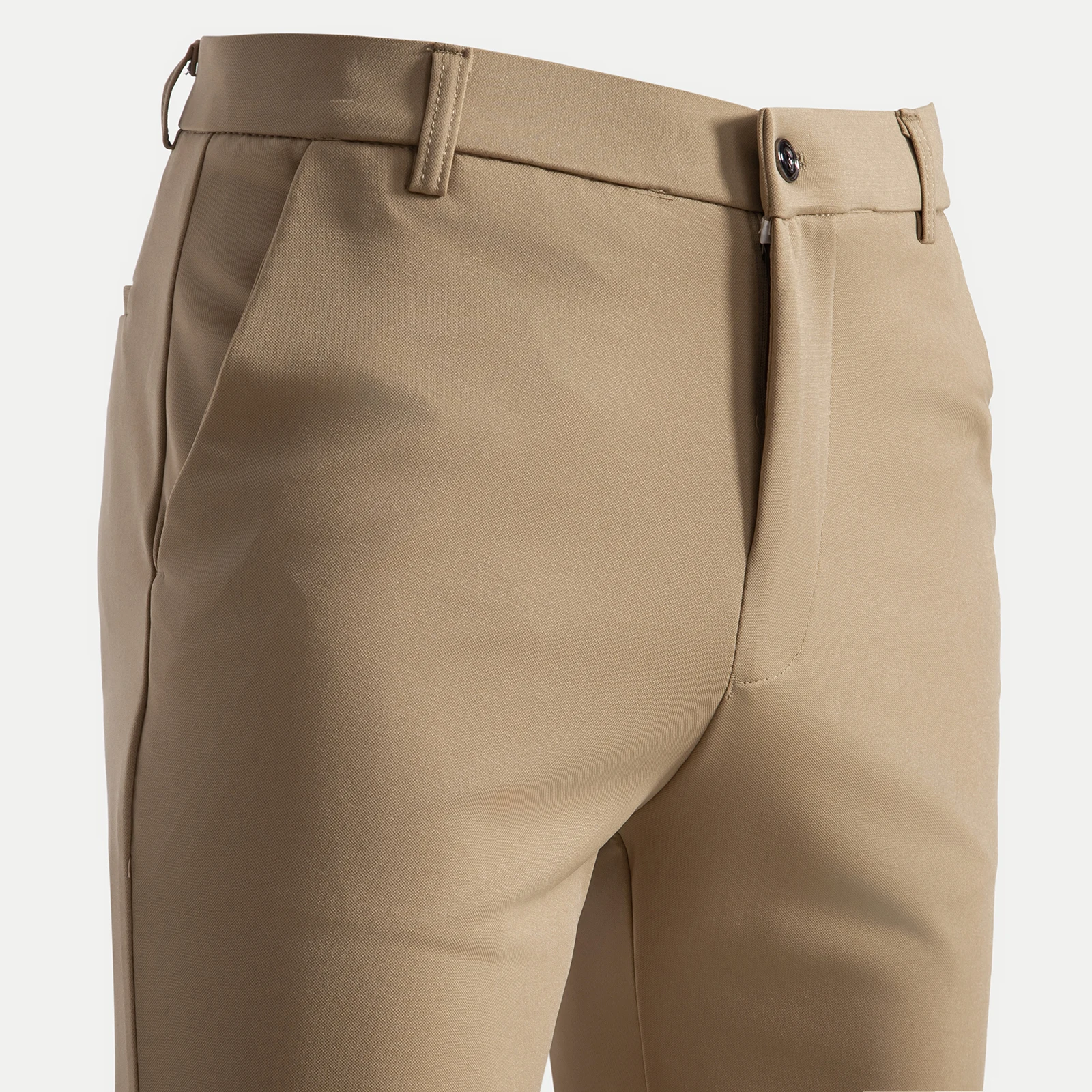 9 Colors Men's Dress Pants Casual Business Suit Pants Elastic Pocket Wearable Outdoor Full Length