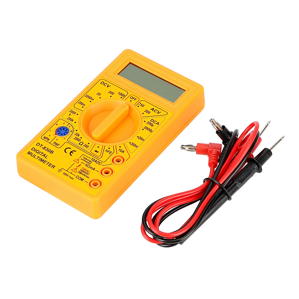 LCD Auto Range Digital Voltmeter Multimeter Ohmmeter Volt Tester Electrical Instrument Analysis