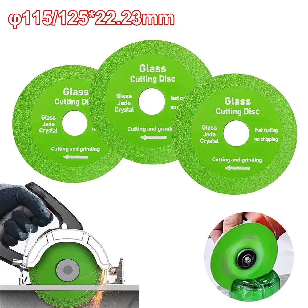 Glass Cutting Disc φ115/125mm x22.23mm Diamond Marble Saw Blade Ceramic Tile Jade Special Polishing