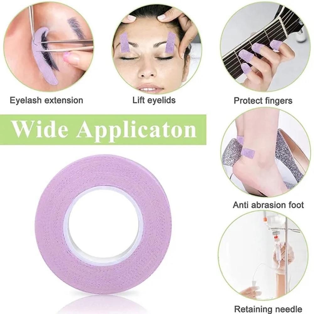 6 Rolls Eyelash Tape Non-Woven Fabric Adhesive Grafting Eyelash Extension Tape Breathable Lifting Eyelids Eye Sticker Makeuptool