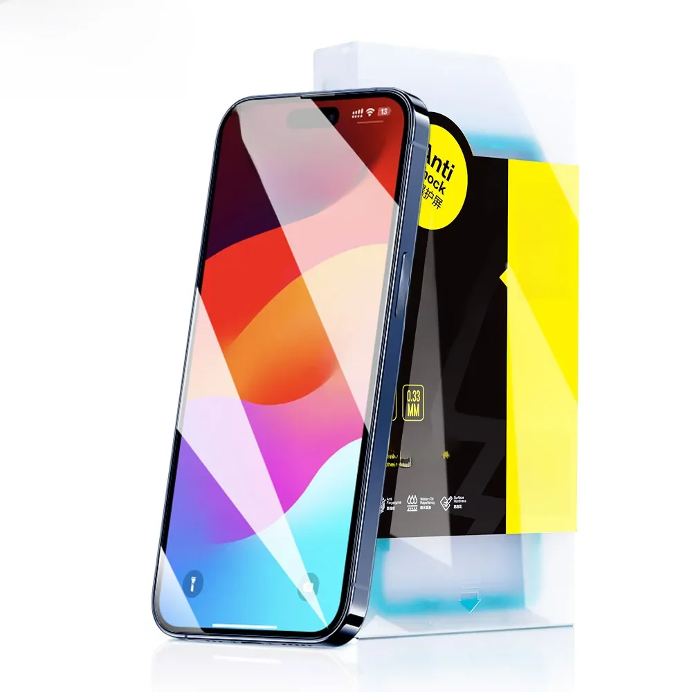SmartDevil 2Pcs Screen Protector For iPhone 15 Pro Max Tempered Glass 15Plus 15Pro Anti Blue-ray