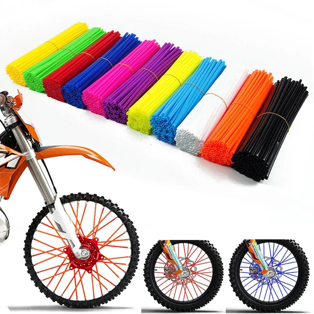 36pcs New Motorcycle Wheel Rim Spoke Wrap Kit Skin Cover 6.7 inch For MX Motocross Dirt Pit Bike