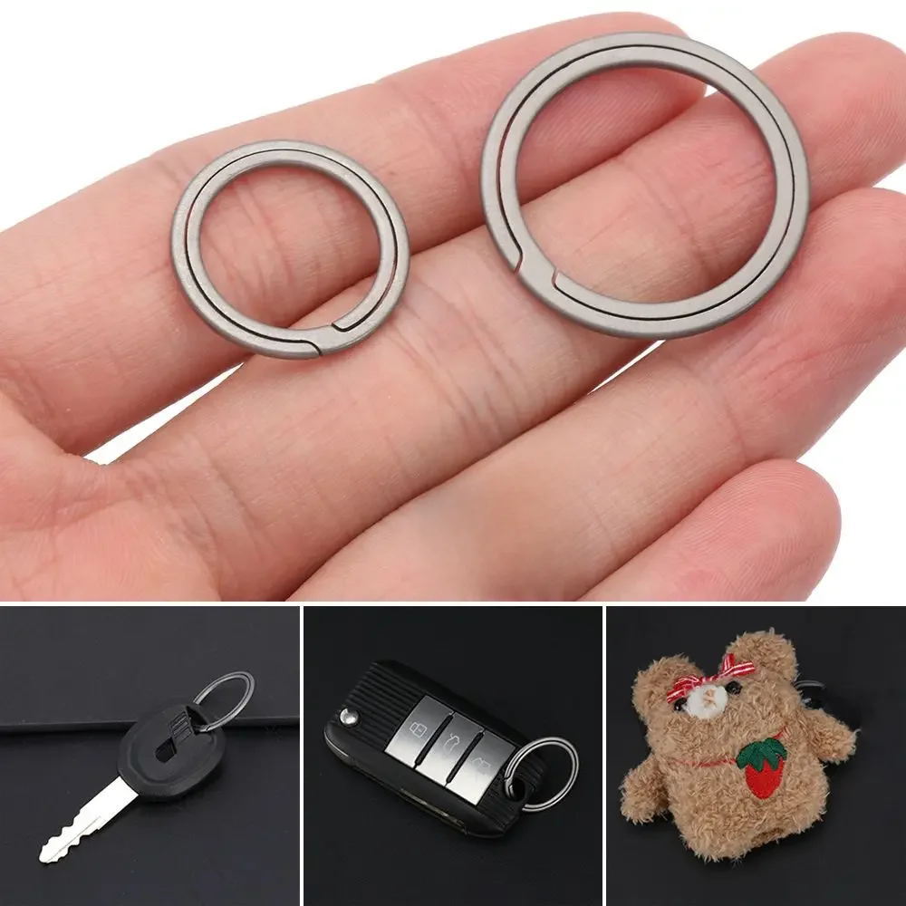 Titanium Key Ring Real Titanium Alloy Keychains Buckle Pendant Male Creativity Gift Car Keychain