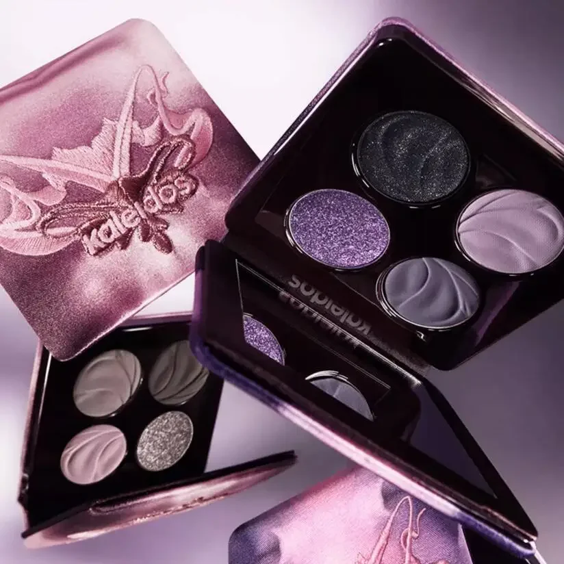 Kaleidos Glitter Eyeshadow Makeup Palette 4Colorful High Pigmented Shimmer Glitter Eye Shadow Make