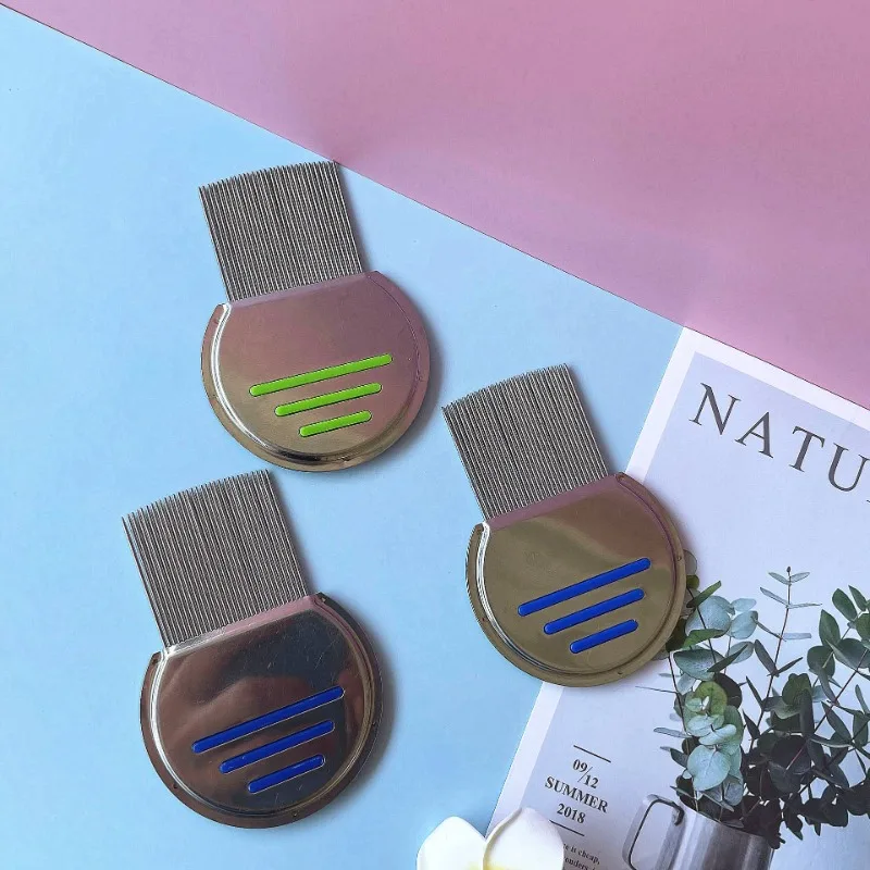 Stainless Steel Terminator Lice Comb pet/Kids Hair Rid Headlice Super Density Teeth Remove Nits Comb