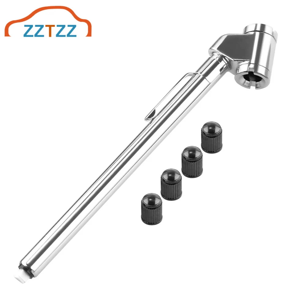 Pencil Tire Pressure Gauge, 10-120 PSI Dual Head Trucks Air Gage, Accurate Mechanical Dually Chuck