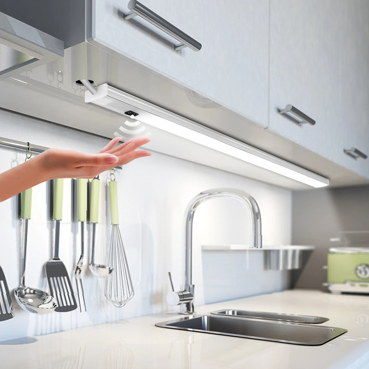 5V USB Powered Smart LED Kitchen Light Hand Sweep Sensor Lamp Backlight for Cabinet Wardrobes
