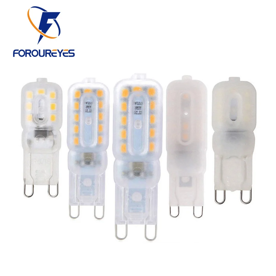 LED G9 Bulbs 110V 220V 3W 5W SMD2835 For Home Lighting For Crystal Chandelier Replace 20W 30W