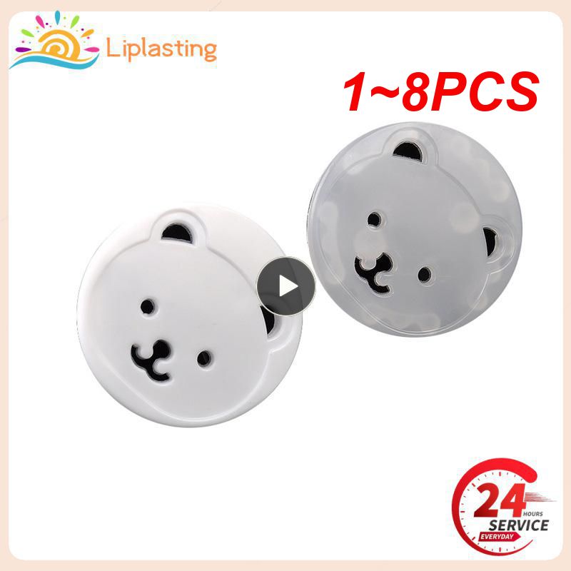 1~8PCS Baby Safety Child Electric Socket Outlet Plug Protection Security Two Phase Safe Lock Cover Kids Sockets Cover Plugs