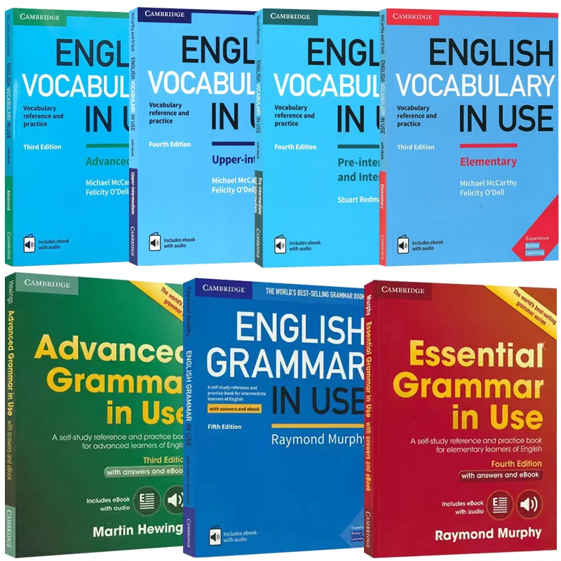 Grammar In Use University IELTS Vocabulary Cambridge Essential Advanced English Collection Books