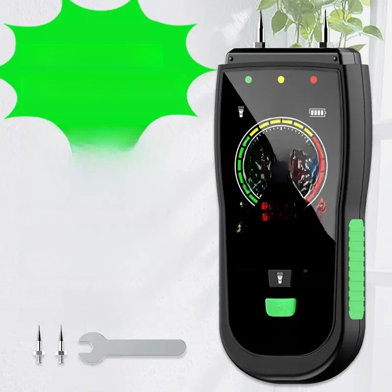 1PC MT19 Color Screen Wood Moisture Meter Wall Moisture Content Tester Paperboard Humidity Detector