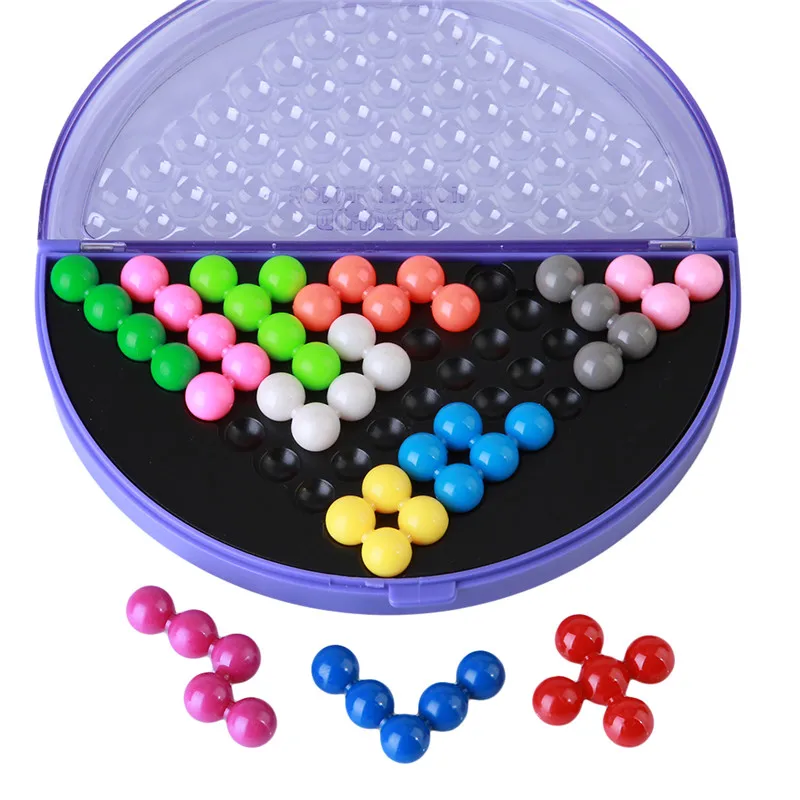 Classic puzzle pyramid plate IQ pearl logical mind game Brain Teaser educational toys for children