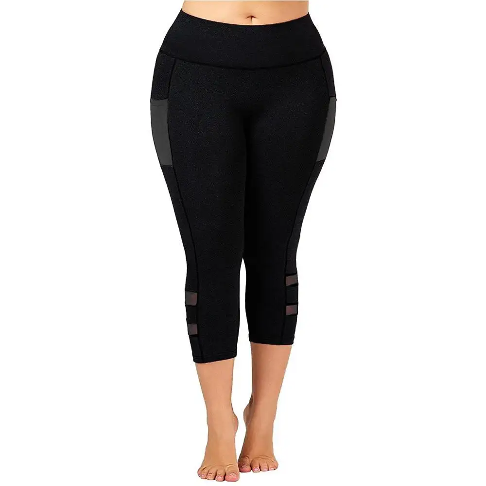 Solid Plus Size Hollow Leggings for Women Clothing 2023 Autumn High Waist Casual Sports Trousers