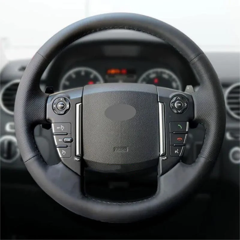 Braids on Steering Wheel For Land Rover Discoverer 3 4 Freelander 2 Range Rover Sport Car Steering