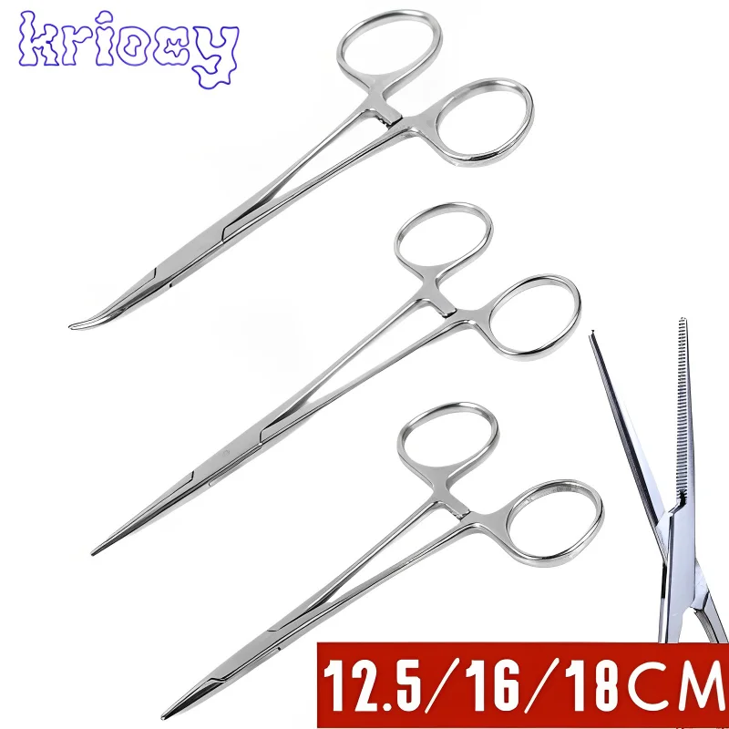 12.5/16/18cm Curved Pliers Straight Pliers Stainless Steel Pliers Multifunctional Plier Hemostatic