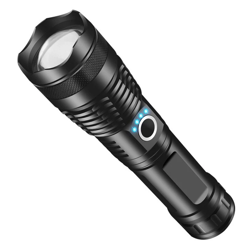 High Power P50 LED Flashlight Zoomable 5 Lighting Modes Waterproof  Emergency Camping Torch Use Of