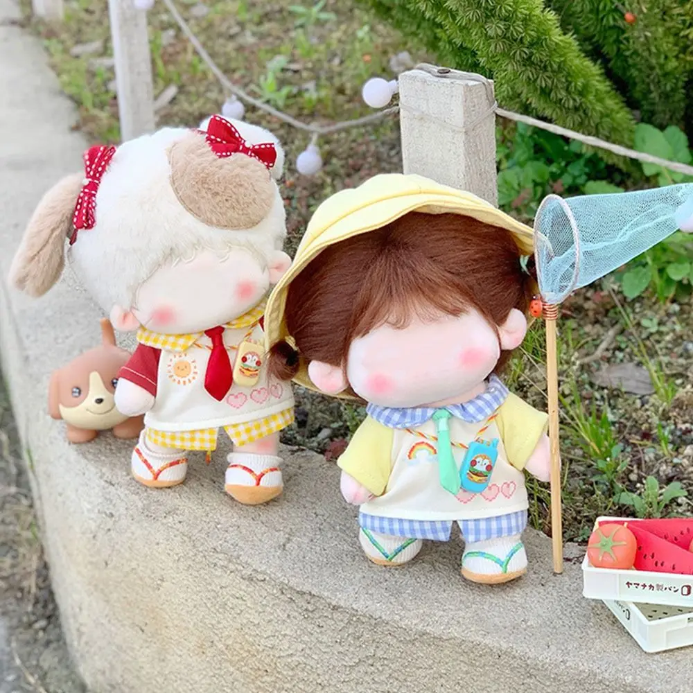 10/20cm Baby Doll Clothes Cute Plush Dolls Hoodie Handmade Idol Doll Clothes Suit Toy Clothing