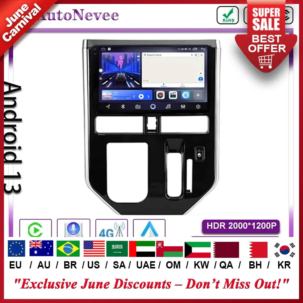 Android 13 Multimedia Head Unit For Toyota Tank 2016 - 2023 Car Player GPS Stereo Navig ation Auto