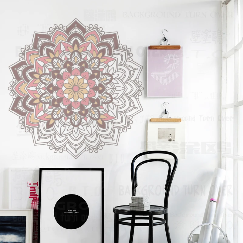 100cm - 140cm Stencil Wall For Painting Decor Template Furniture Makers Mandala Coloring For Adults Relieve Pressure Art S422