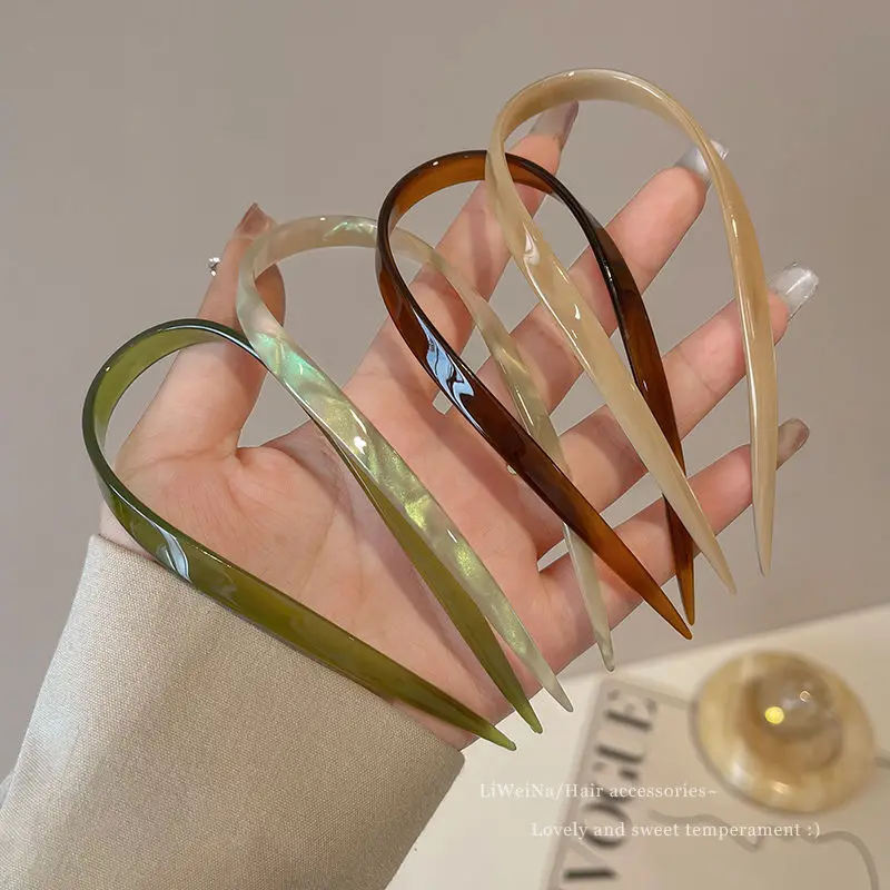 Fashion Big U Shape Acetate Hair Stick for Women Scrunchie Ladies Accessories Updo Styling Tool
