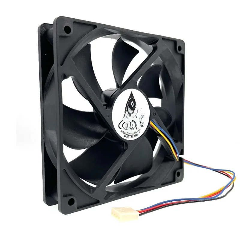 120mm 12cm PWM Fan AFB1212VH-BL3V AFB1212VH 12025 12V 0.70A Dual Ball Bearing Dedicated Fan for