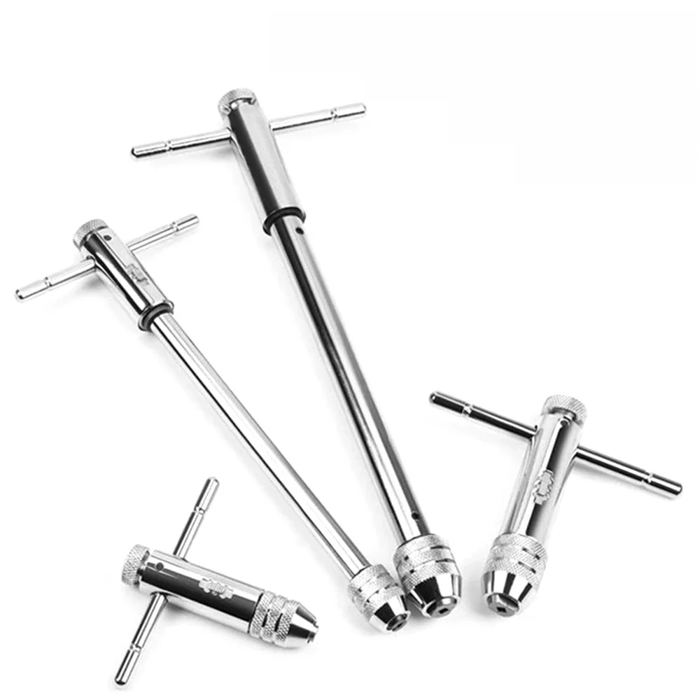 1PCS M3-M8 M5-M12 Adjustable Ratchet Tap Wrench Hand Tapping Tools Metric Screw Thread Tap Twist