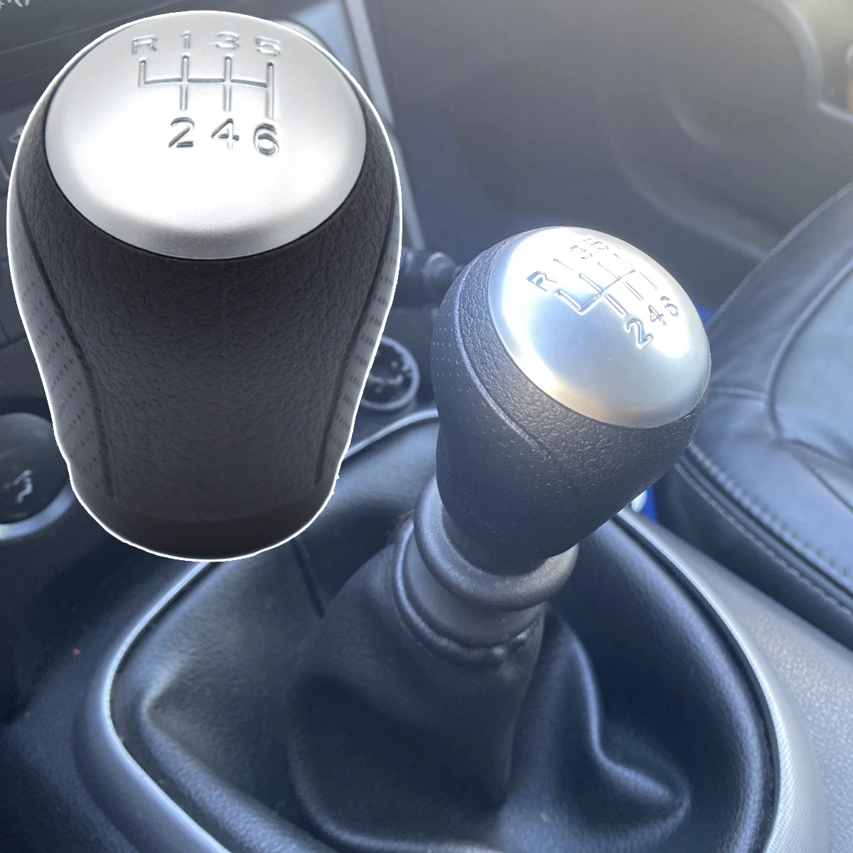 6+R Gear Shift Knob For Nissan Juke F15 Qashqai J10 Dualis X-Trail Stick Shifter Lever Pen Handle