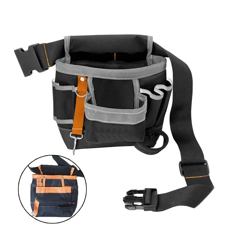 Multifunctional Waist Bag Tool Bag Oxford Cloth Tool Belt For Holding Screwdrivers Pencil Hand Tool