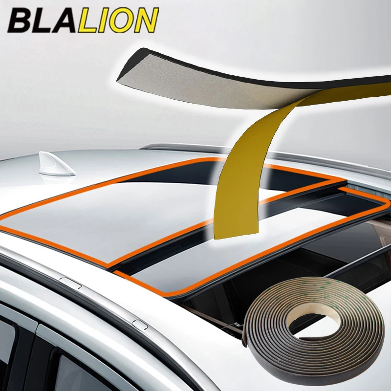BLALION Car Roof Sealing Strip Car Window Rubber Protector Weatherstrip Seal Trim Car Door Glass
