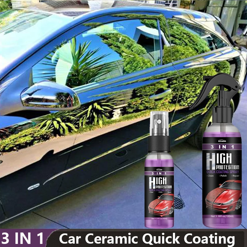 Car Ceramic Quick Coating Spray Nano Hydrophobic Body Polish Scratch Repair Remover Paint Protection