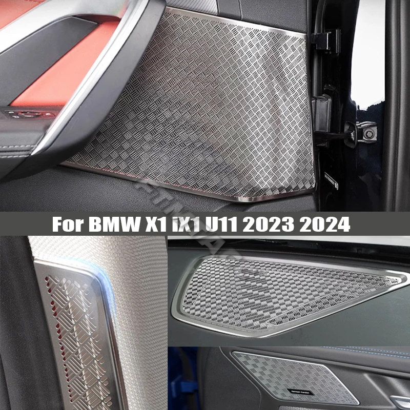 For BMW X1 iX1 U11 2023 2024 Car Door Loudspeaker A-pillar Instrument Panel Speaker Cover Trim Frame