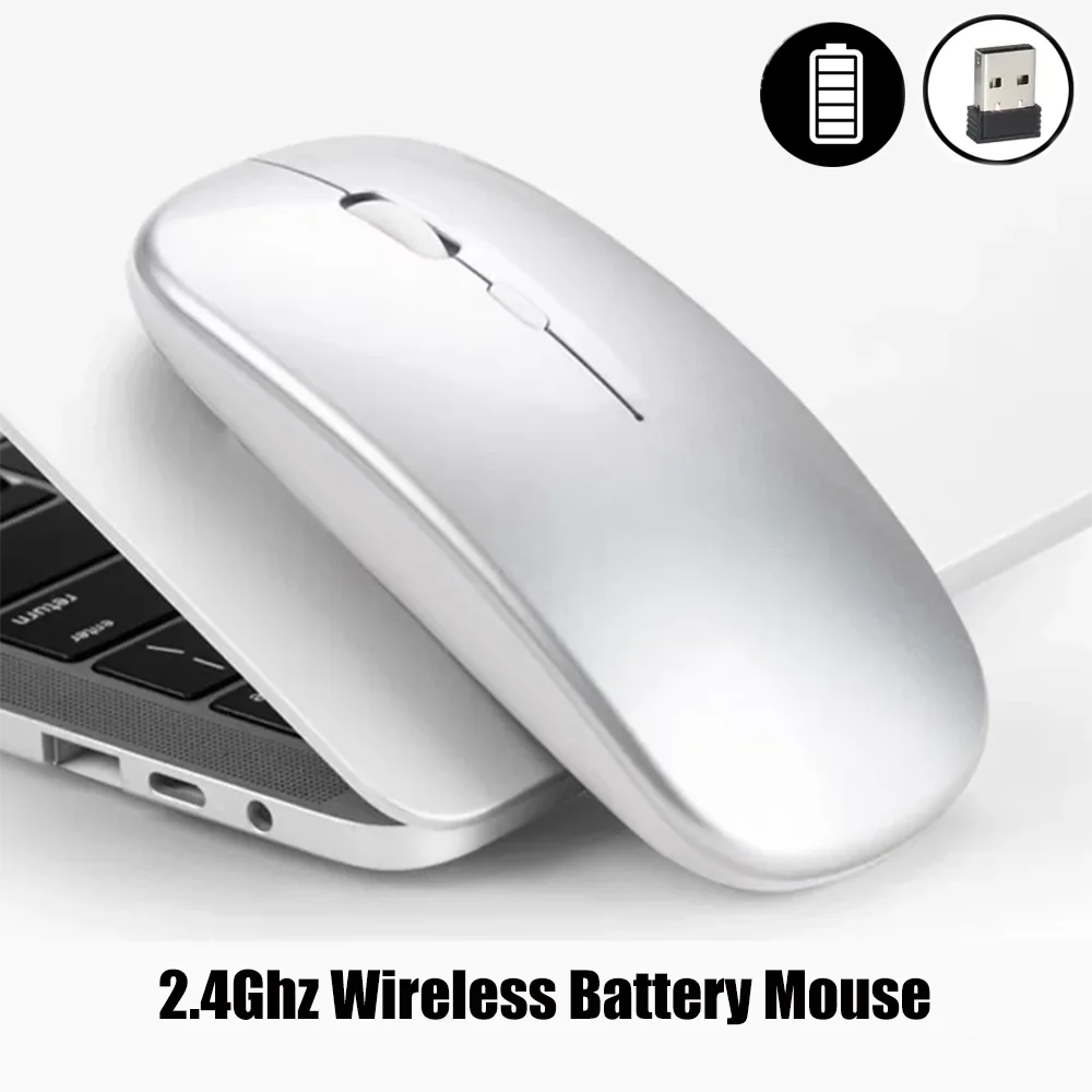 2.4Ghz Wireless Gaming Mouse Single Mode Battery Mouse With USB Receiver For PC Laptop Notebook