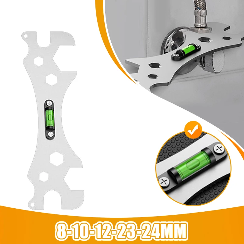 Special Wrench Tools with Level Shower Faucet Installation Bathroom Multifunctional Level Wrench