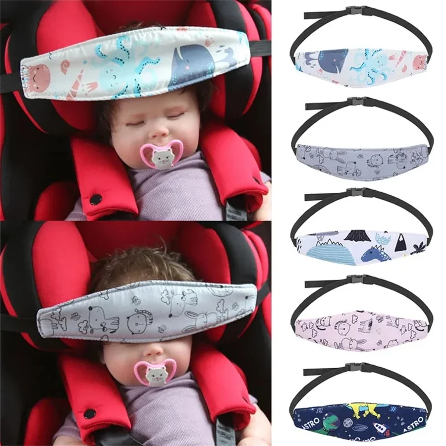 Baby Car Seat Head Support Children Fastening Belt Adjustable Boy Girl Sleep Positioner Baby Saftey