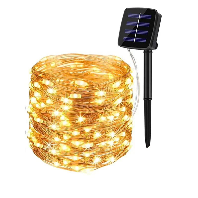 LED Solar Outdoor Lights Garland Outdoor Waterproof Solar Light For Garden Wedding Party Street