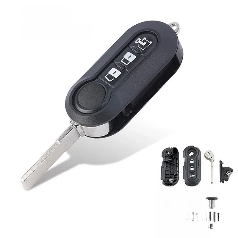 3 Button Remote Flip Key Fob Case For Fiat Ducato Citroen Relay Peugeot Boxer VAN