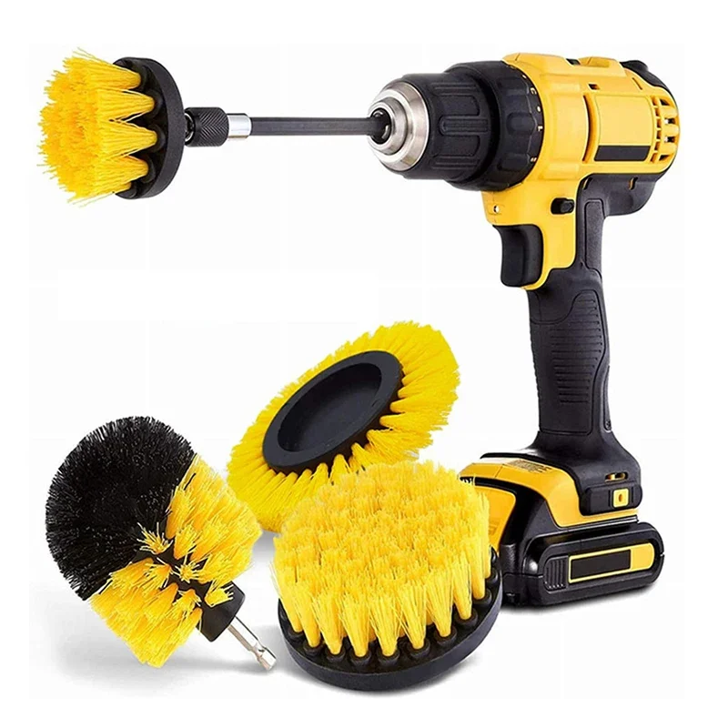 3/5Pcs Electric Drillbrush Scrub Pads Grout Power Drills Scrubber Cleaning Brush Tub Cleaner for
